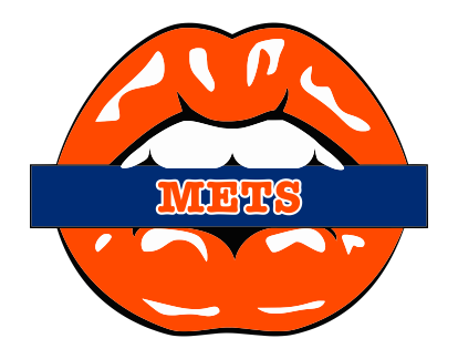 New York Mets Lips Logo vinyl decal